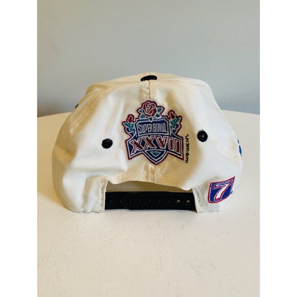 NOS Super Bowl XXVII Dallas Cowboys Vintage Hat Cap 1992 Champions vs Buffalo - Picture 5 of 11